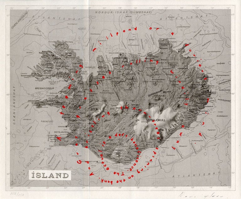 Roni Horn: Bluff Life, Special Limited Edition (with Bound-In Folded "Map" Print) (Ísland...