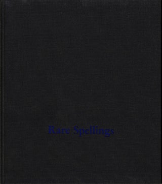 Item #101579 Roni Horn: Rare Spellings: Selected Drawings / Zeichnungen 1985-1992 [SIGNED]. Roni...