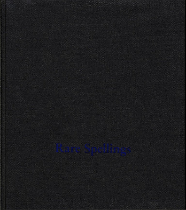 Roni Horn: Rare Spellings: Selected Drawings / Zeichnungen 1985-1992 [SIGNED
