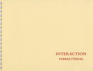Item #101742 Carl Chiarenza: Interaction: Verbal/Visual, Limited Edition [SIGNED]. Carl CHIARENZA