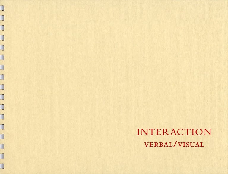 Carl Chiarenza: Interaction: Verbal/Visual, Limited Edition [SIGNED