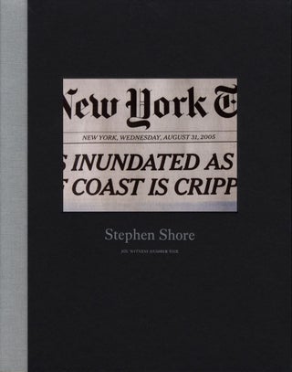 Item #102092 Witness #1 (Number One): Stephen Shore [SIGNED by Stephen Shore]. Stephen SHORE,...