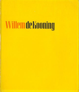 Item #106322 Willem de Kooning (The Museum of Modern Art). Willem DE KOONING, Thomas B., HESS