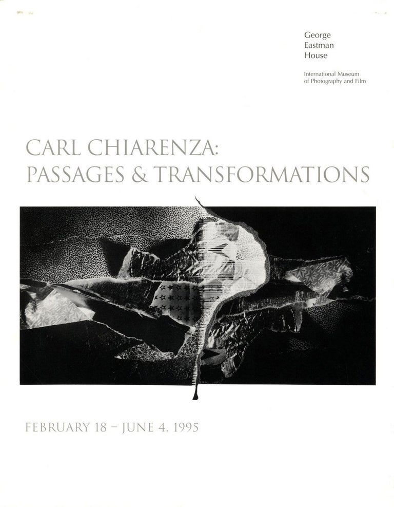 Carl Chiarenza: Passages and Transformations (Exhibition Brochure) [SIGNED ASSOCIATION COPY