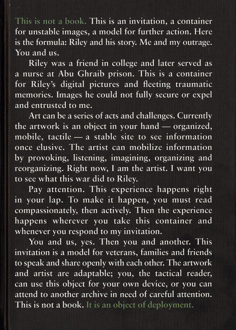 Riley Sharbonno & Monica Haller (ed.): Riley And His Story: Me And My Outrage. You And Us, Limited Edition