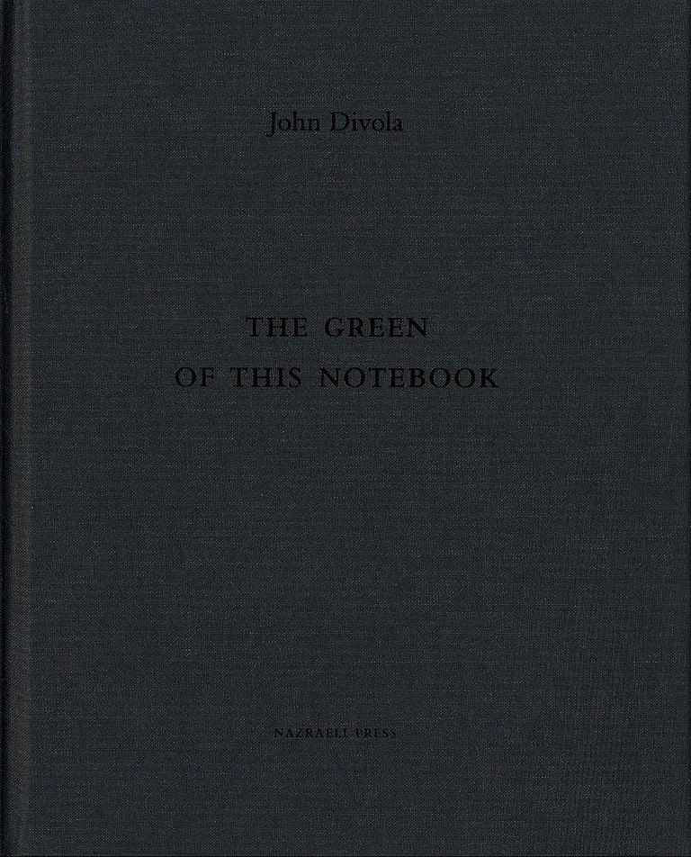 John Divola: The Green of this Notebook, Limited Edition [SIGNED