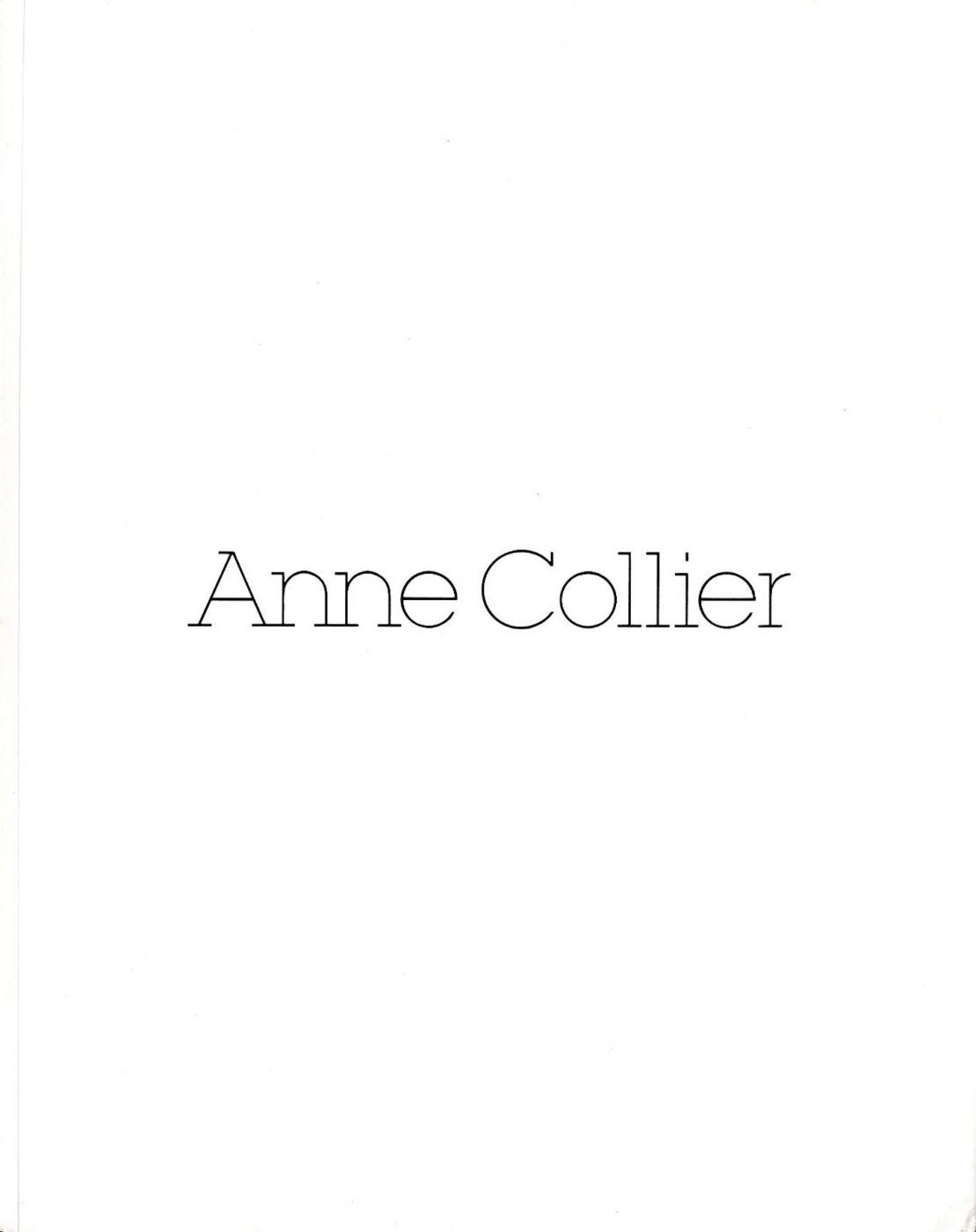 Anne Collier [SIGNED] (Presentation House)