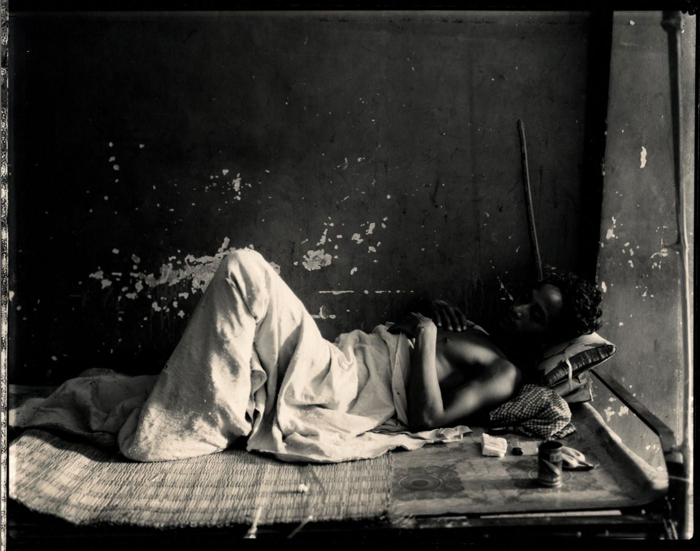 Bill Burke: "Military Hospital, Phnom Penh, 1995," Limited Edition Toned Gelatin Silver Print (16x20" from an edition of 25)