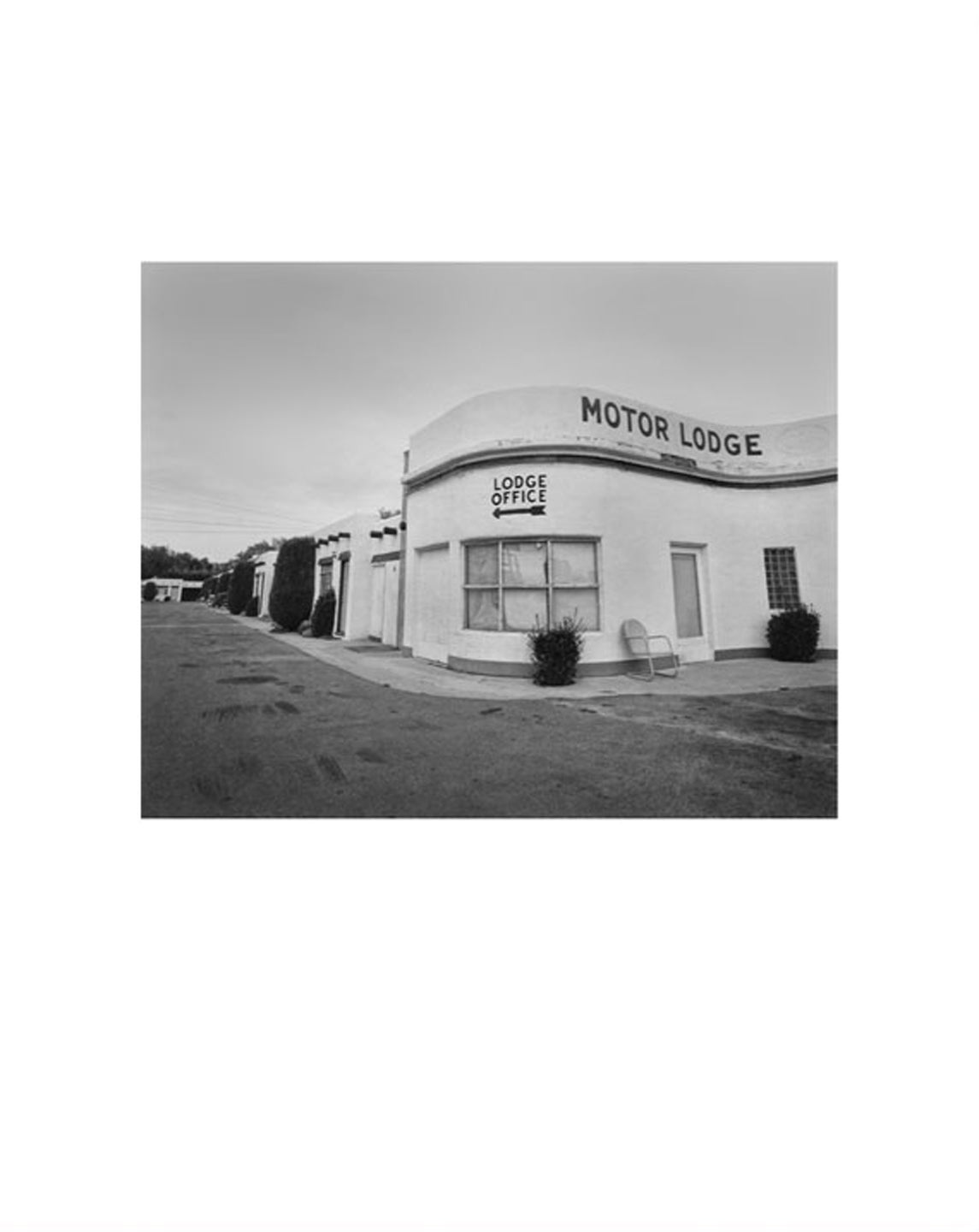 NZ Library #1: John Schott: Route 66, Special Limited Edition (with Gelatin Silver Contact Print "Untitled" from the Series "Route 66 Motels," Intersection and a Fina Service Station) (NZ Library - Set One, Volume Six)