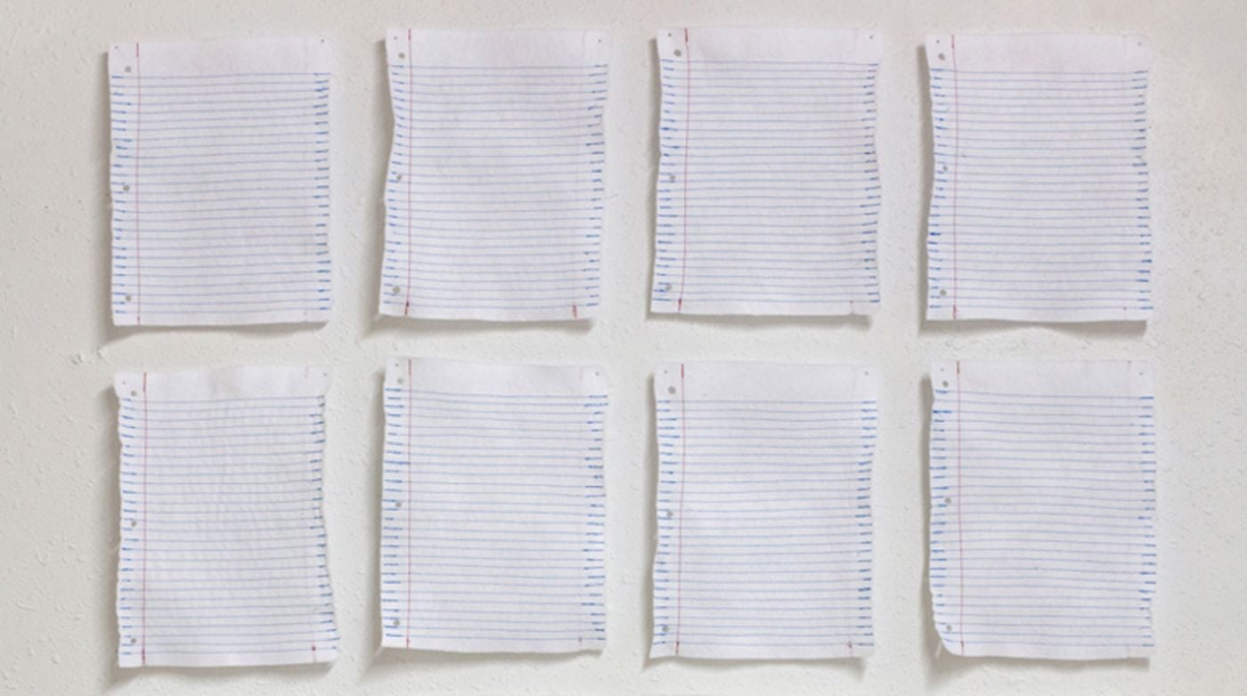 Tamara Wilson: Notebook Paper Study (Felt and Thread), Limited Edition (Open)
