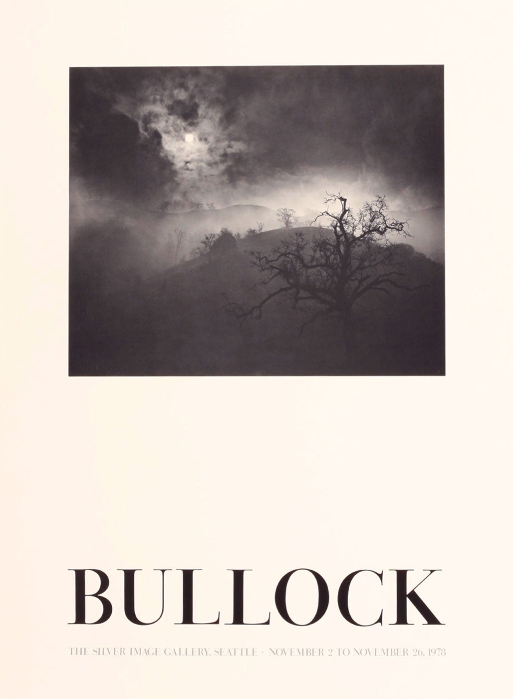 Wynn Bullock: Silver Image Gallery Exhibition Poster (Stark Tree, 1956)