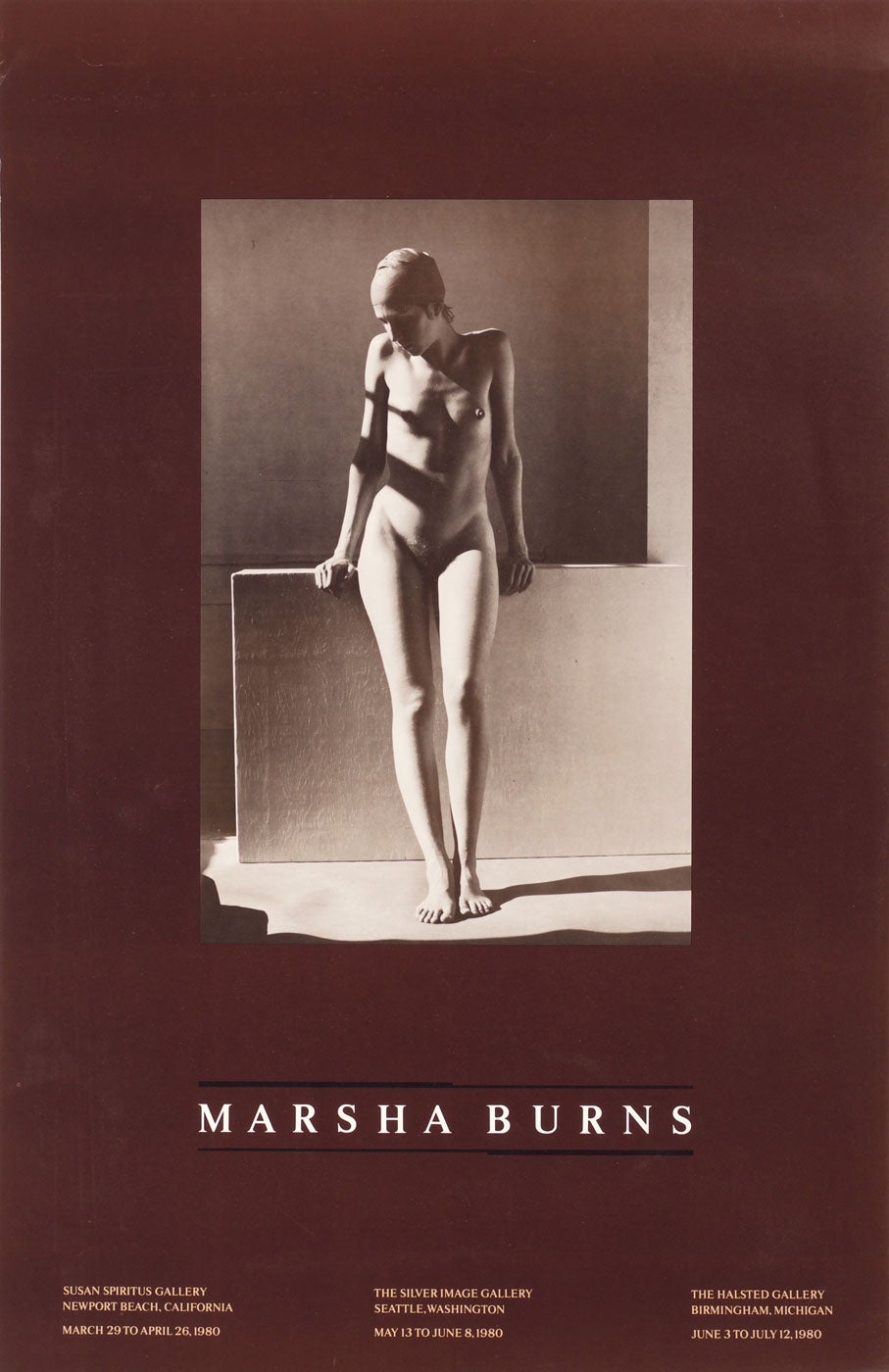 Marsha Burns: Exhibition Poster (Untitled, August 1978)