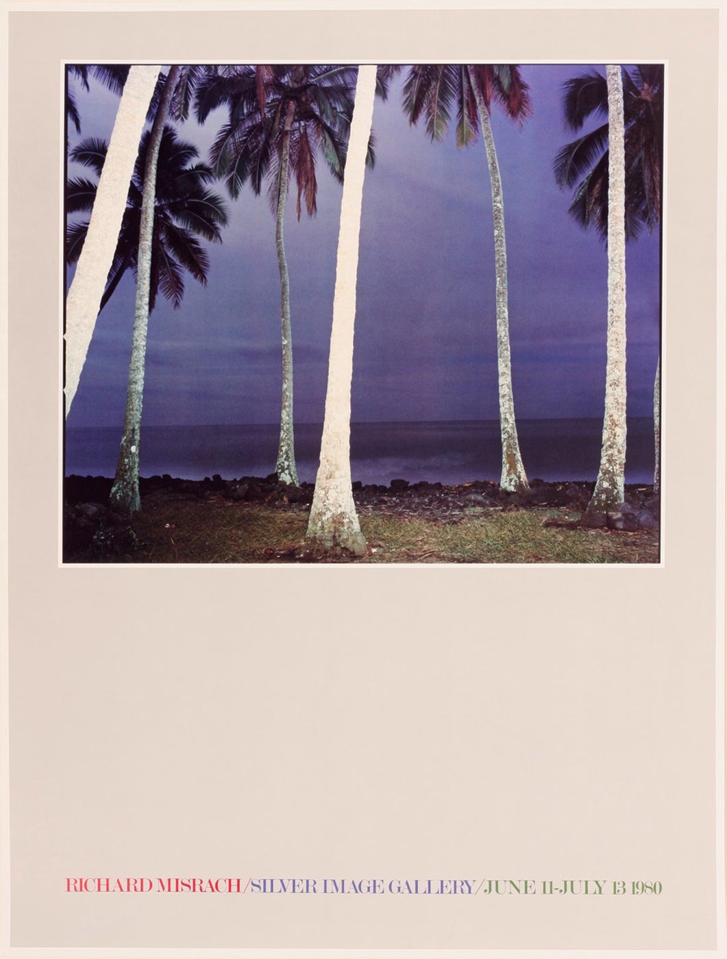 Richard Misrach: Silver Image Gallery Exhibition Poster (Hawaii XVII, 1978)