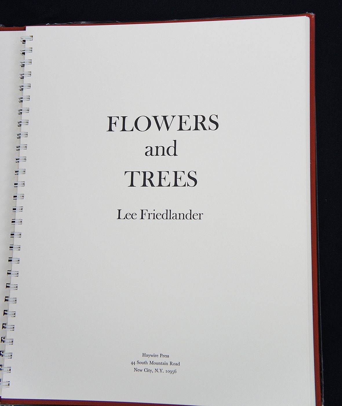 Lee Friedlander: Flowers and Trees (Special Limited Edition with One Vintage Gelatin Silver Print)