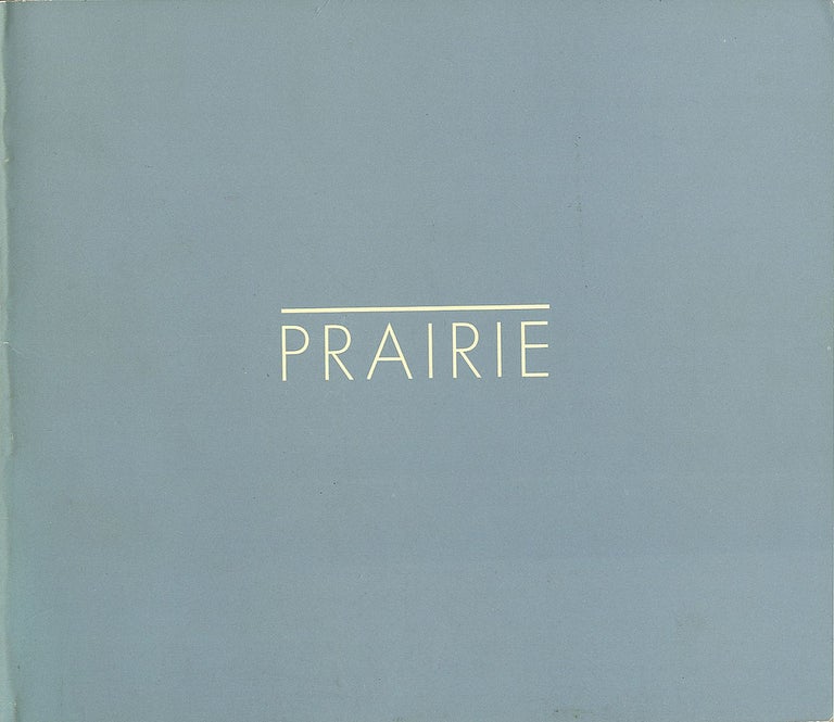 Robert Adams: Prairie (First Edition) [SIGNED