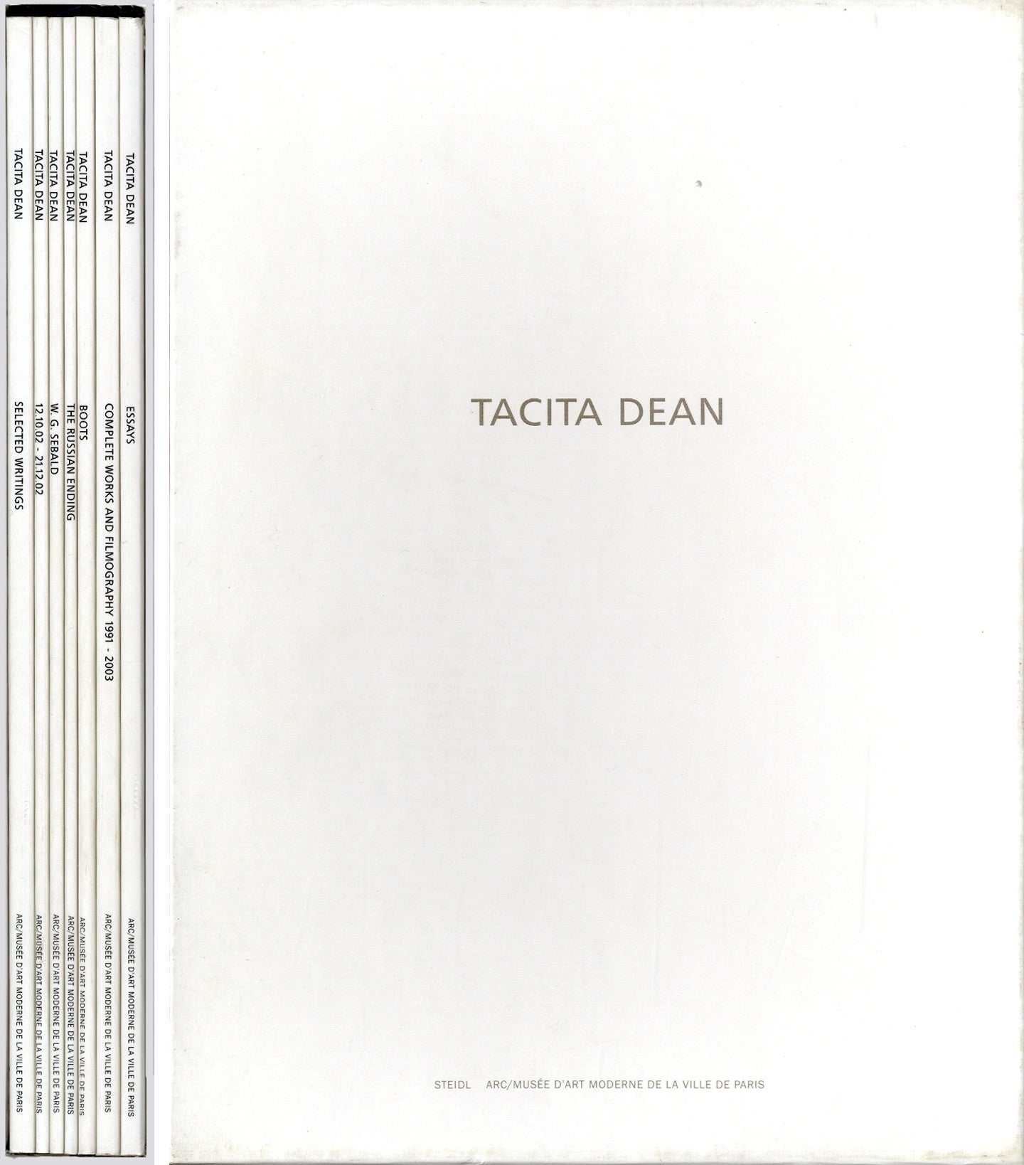 Tacita Dean: Seven Books (Selected Writings, 12.10.02 - 21.12.02, W.G. Sebald, The Russian Ending, Boots, Complete Works and Filmography 1991-2003, and Essays)