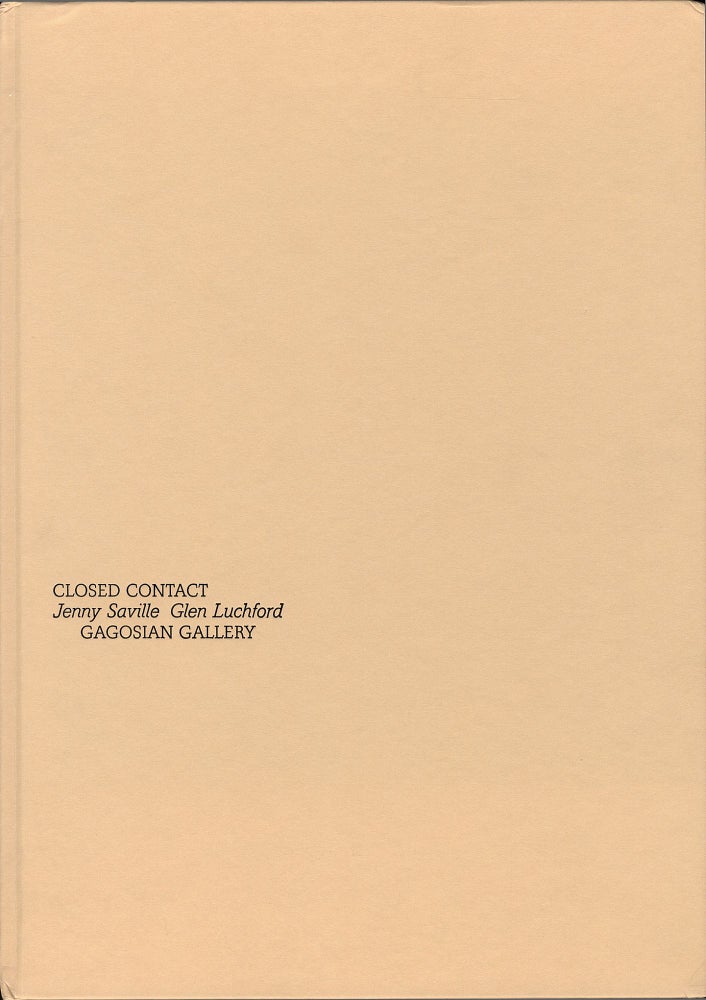 Jenny Saville and Glen Luchford: Closed Contact, Limited Edition (No Print) [SIGNED