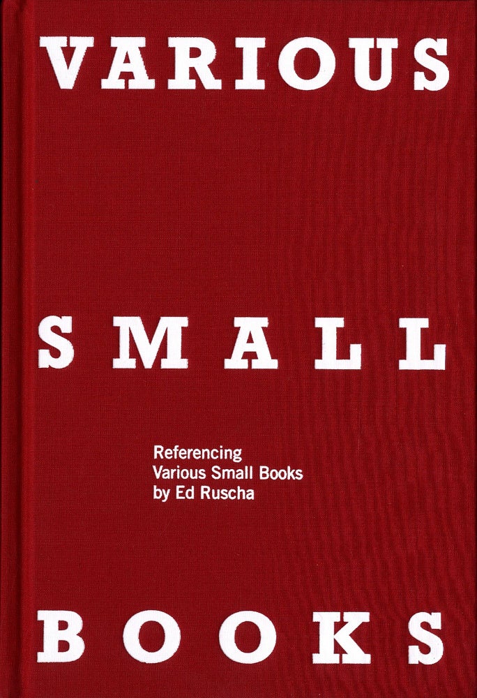 Various Small Books: Referencing Various Small Books by Ed Ruscha [SIGNED by Ruscha