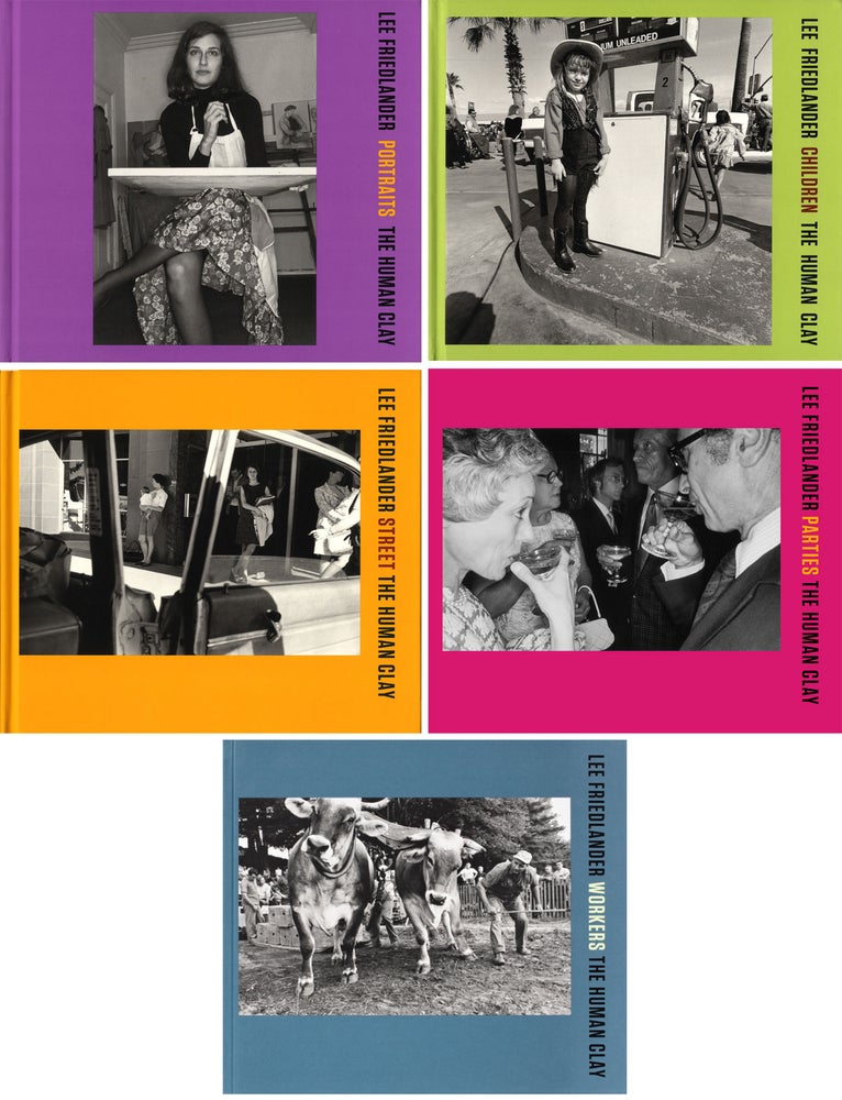 Lee Friedlander: The Human Clay (4-Volume Set: Portraits; Children; Street; Parties) [SIGNED