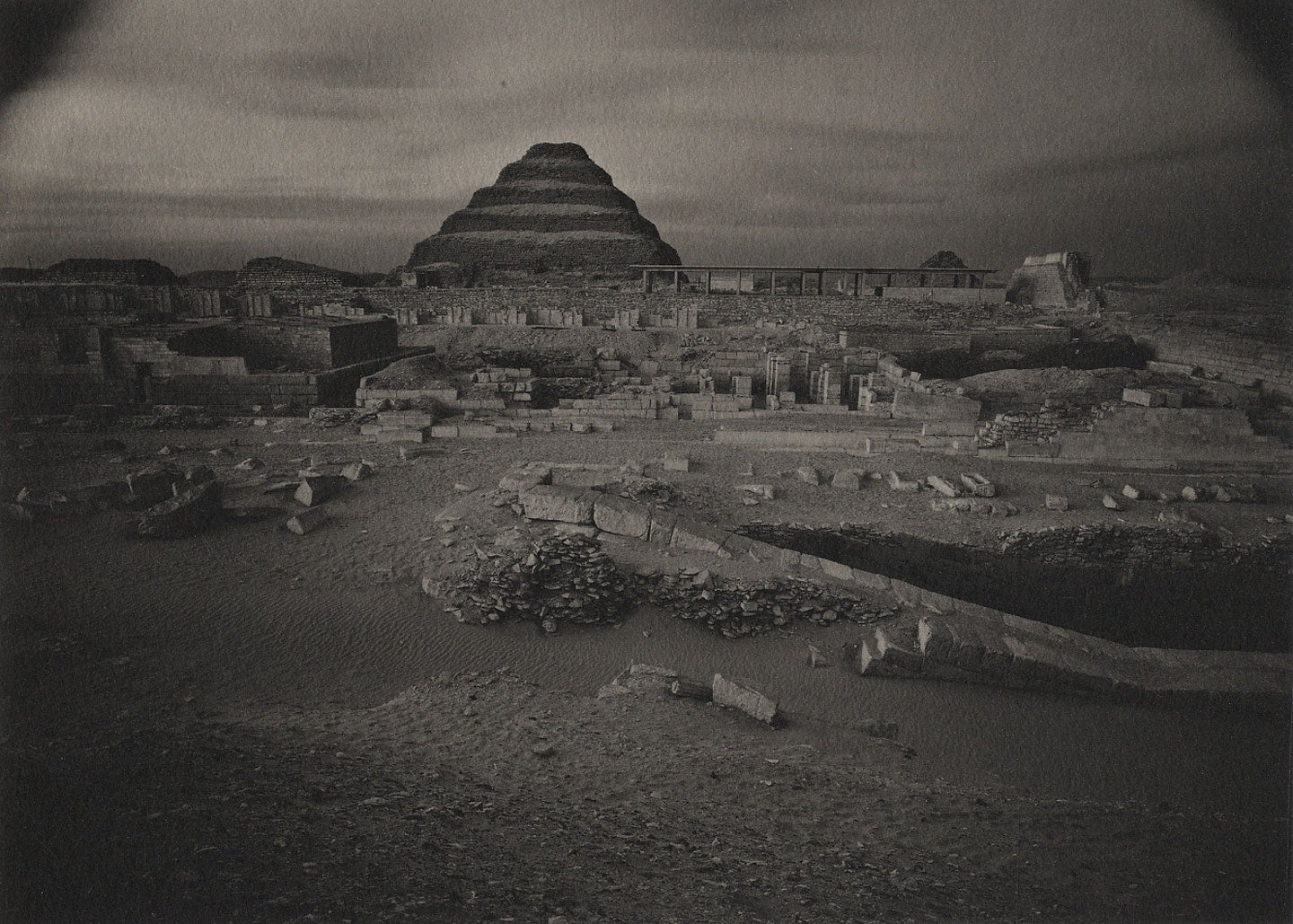 Kenro Izu: "Pyramid of Sakkura, Egypt, 1985," Limited Edition (Platinum Print)