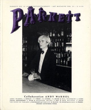 Item #113097 Parkett No. 12: Collaboration Andy Warhol. Andy WARHOL