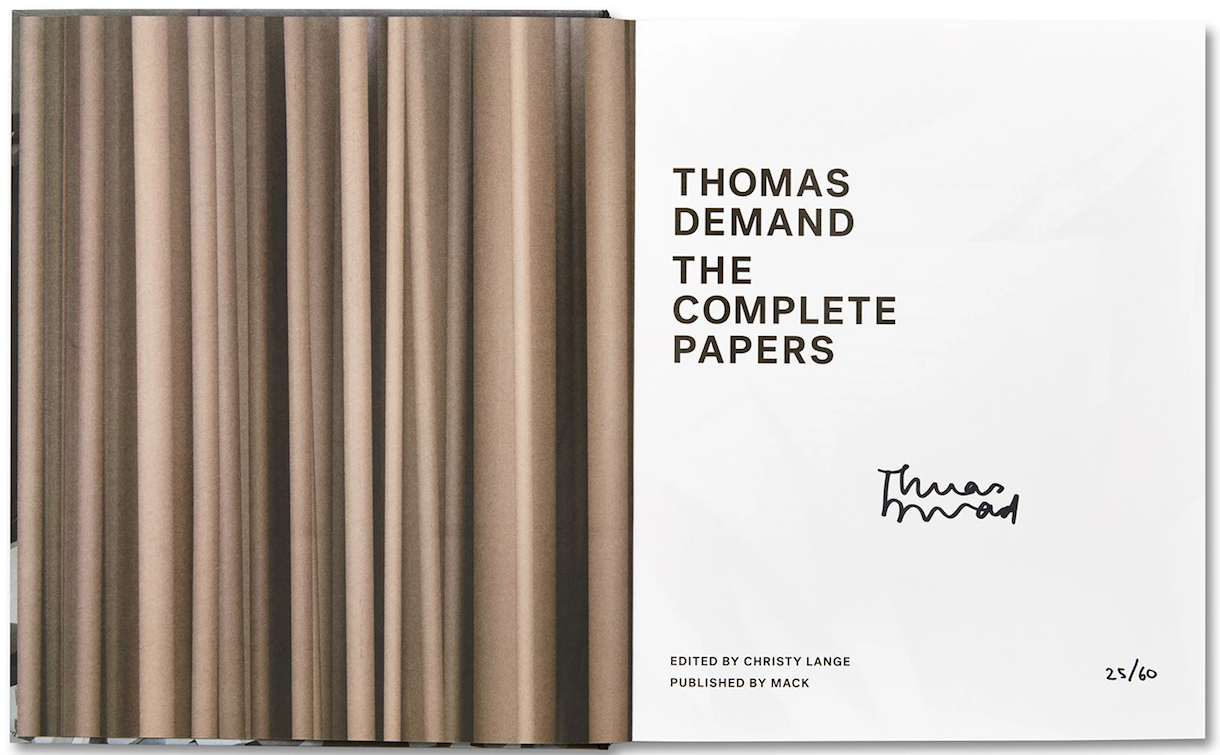 Thomas Demand: The Complete Papers, Special Limited Edition (with "Ballot" Print) [SIGNED]