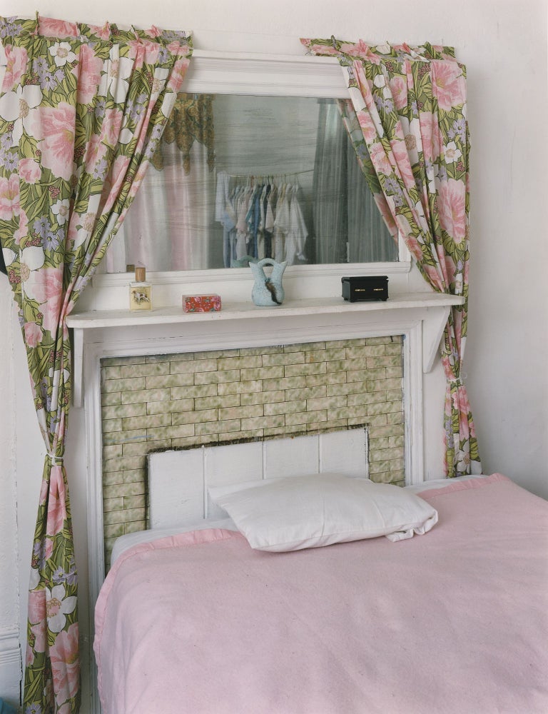 Vincent Borrelli: "Bed, Fireplace, Syracuse, New York, 1993" (24x20" Type-C...