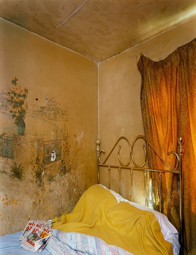 Vincent Borrelli: "Gold-Plated Brass Bed, Syracuse, New York, 1993" (20x24" Type-C...