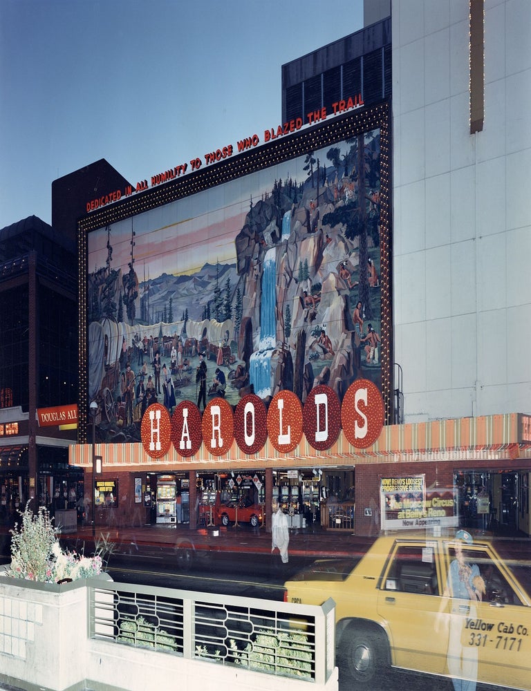 Vincent Borrelli: "Mural, Dawn, Reno, Nevada, 1990" (20x24" Type-C Print), Limited...