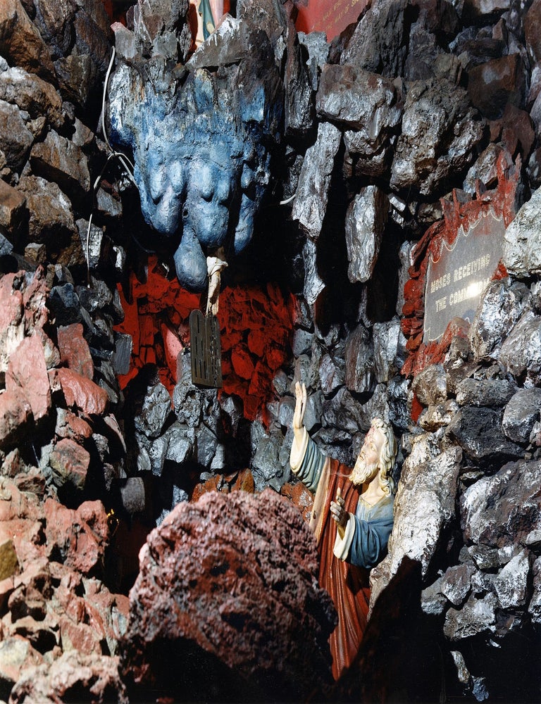 Vincent Borrelli: "Moses Receiving the Commandments, The Grotto Shrine by Fr . Philip J....