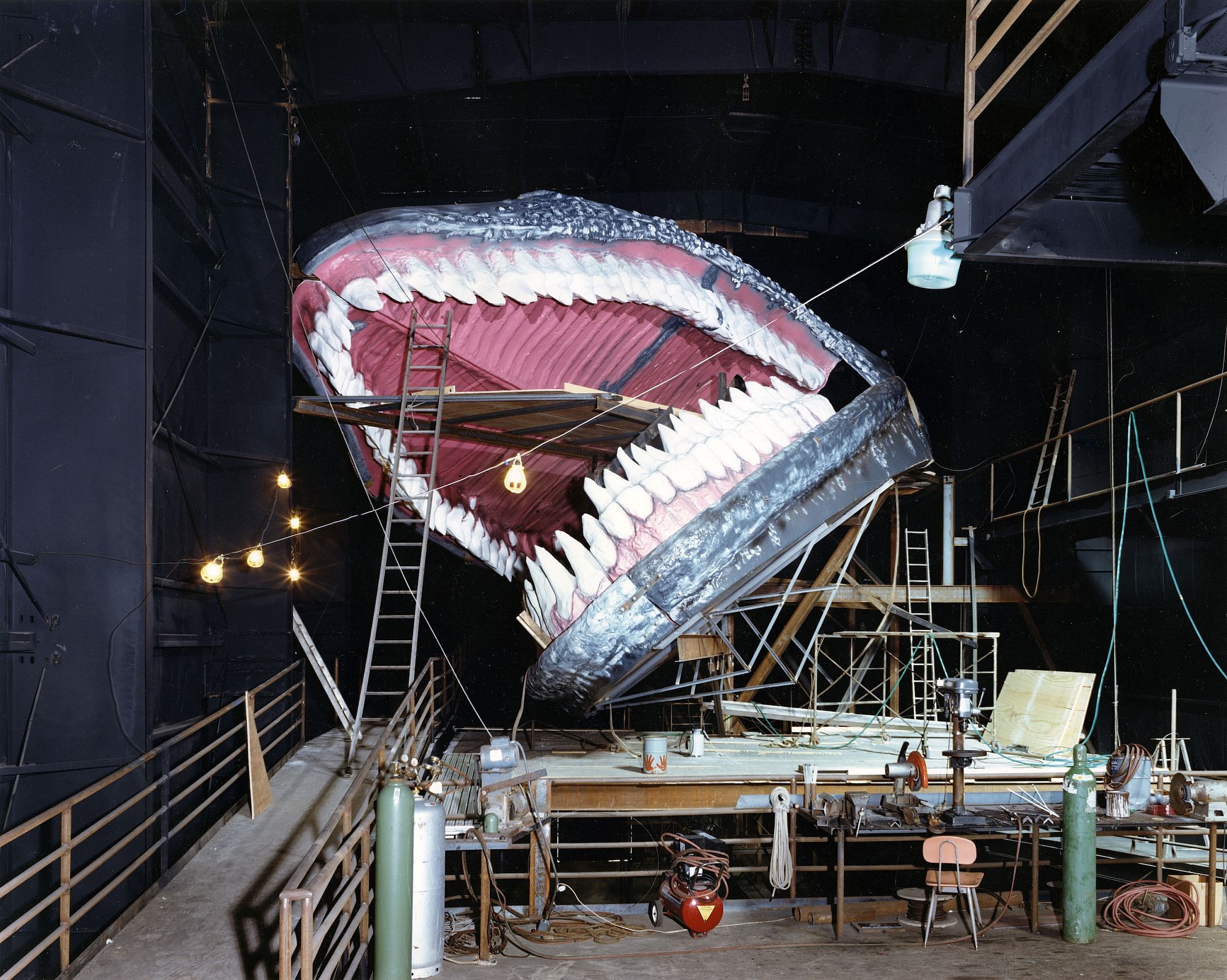 Vincent Borrelli: "Whale Construction, The House on the Rock, Wisconsin, 1988" (30x40" Type-C Print), Limited Edition (from the Series "Folk Art Environments")